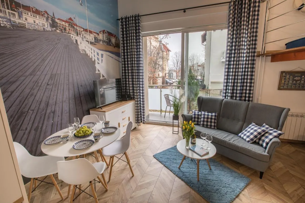 Apartament Chopina 5 M5 - Centrum Sopotu 3 Min Do Monciaka